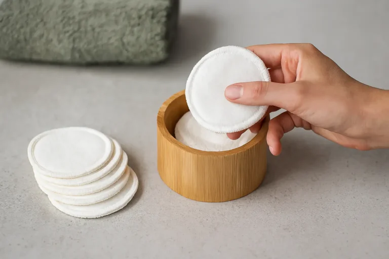 Coussinets démaquillage réutilisables bambou