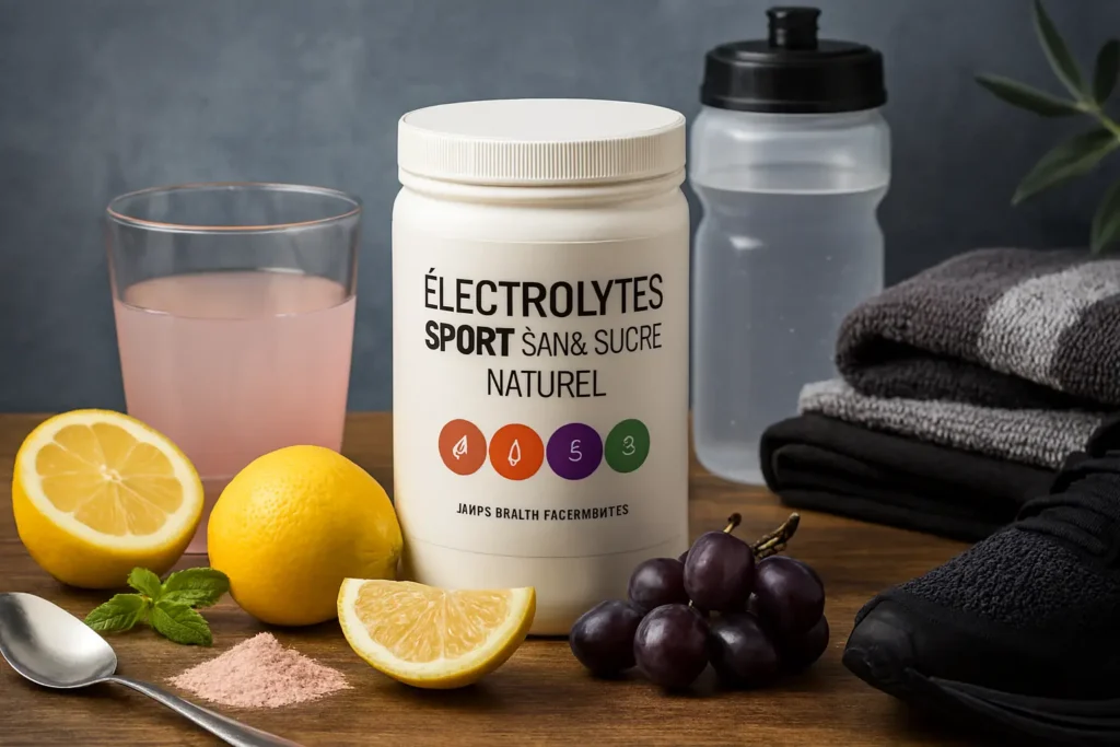 Électrolytes sport sans sucre naturel - Top 3 marques testées 2025