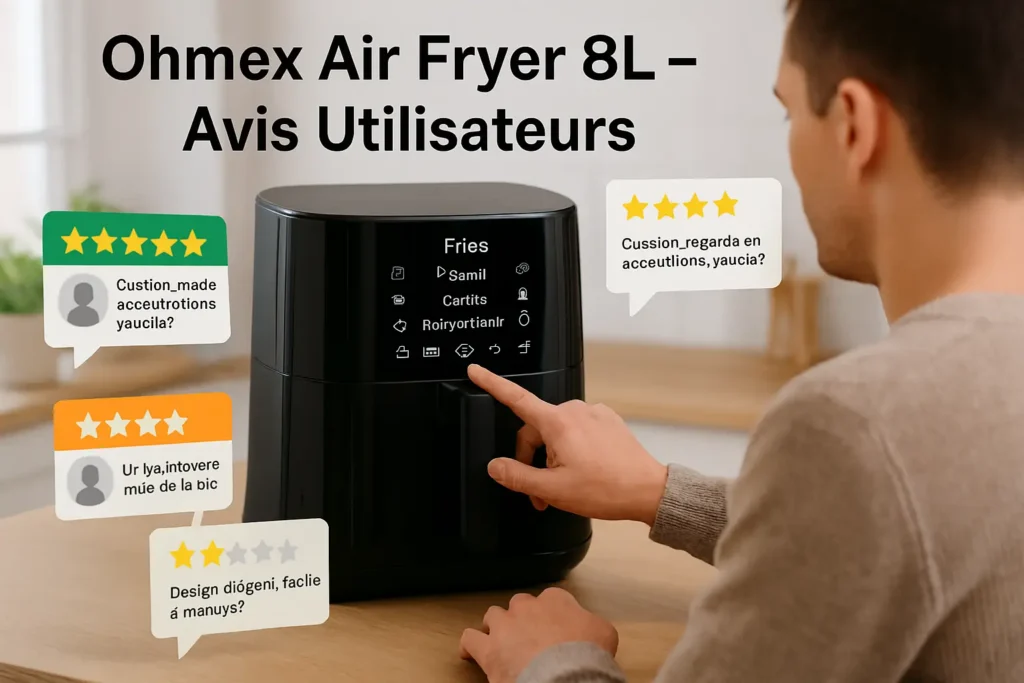 Ohmex Air Fryer 8L Avis