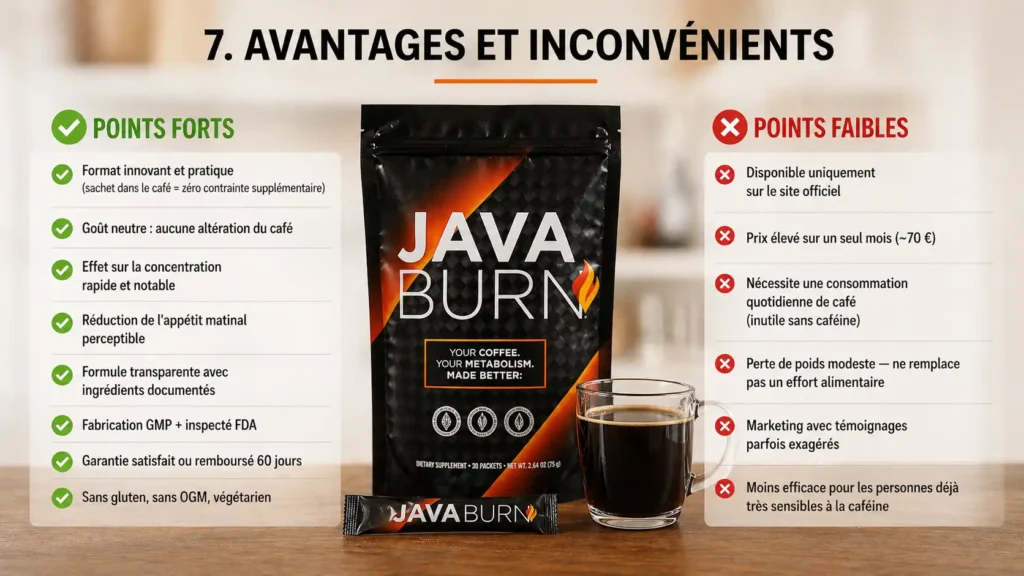 Avantages et inconvénients java burn