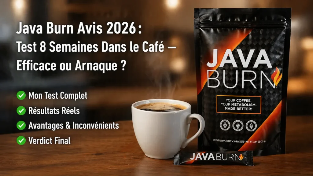Java Burn Avis 2026 : Test 8 Semaines Dans le Café — Efficace ou Arnaque 