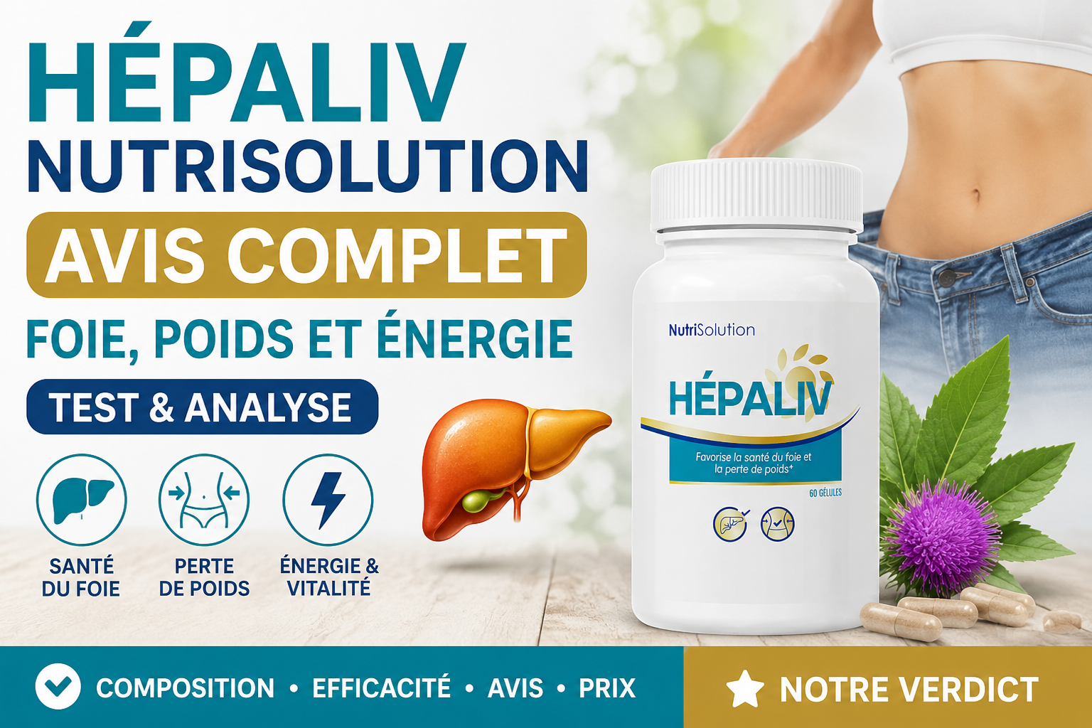 Hépaliv NutriSolution : avis complet 2026 sur ce complément pour le foie, la perte de poids et l’énergie – test, analyse, composition, efficacité et prix.