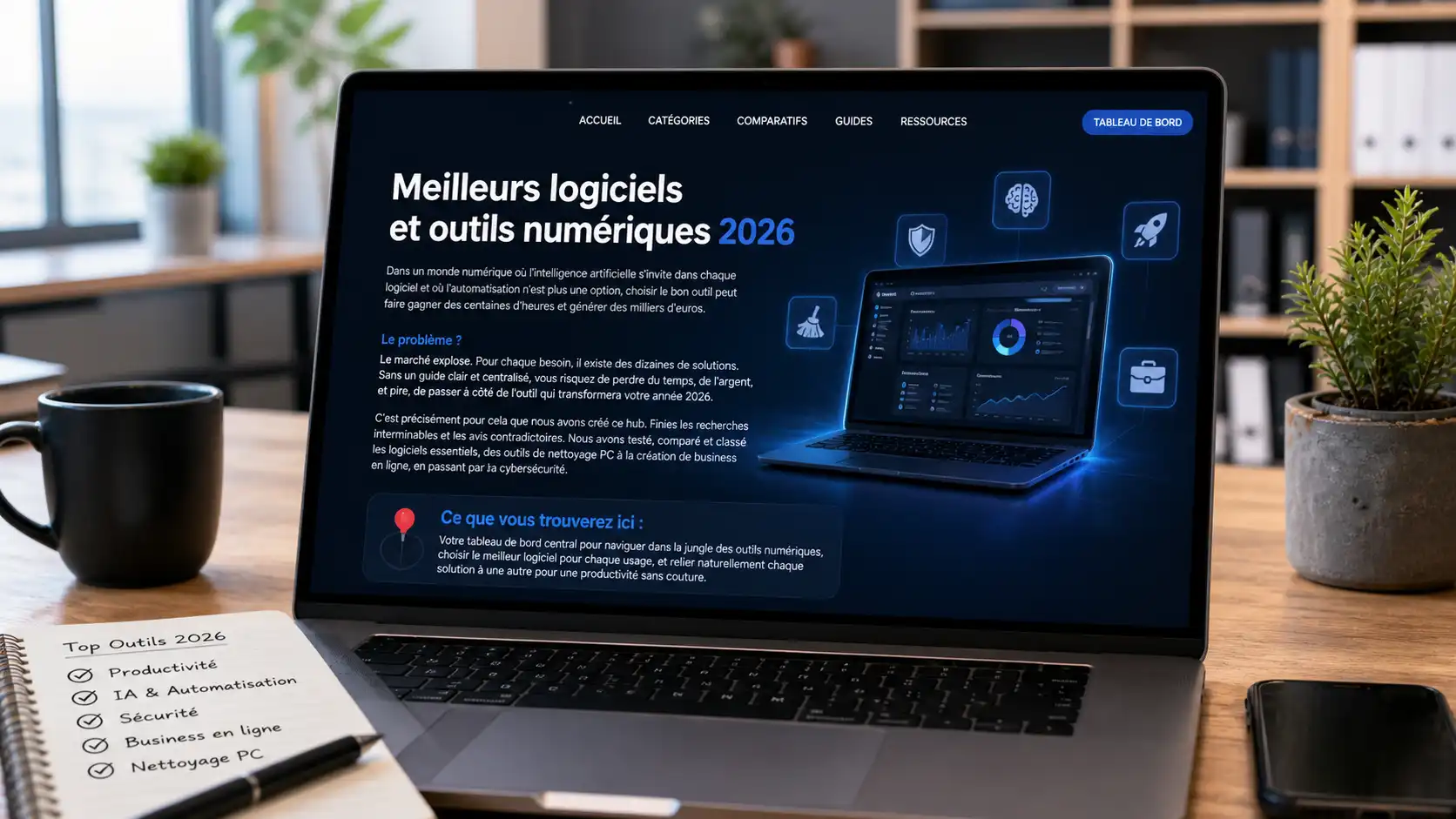 Meilleurs logiciels et outils numériques 2026 : le comparatif complet pour booster votre activité et votre PC