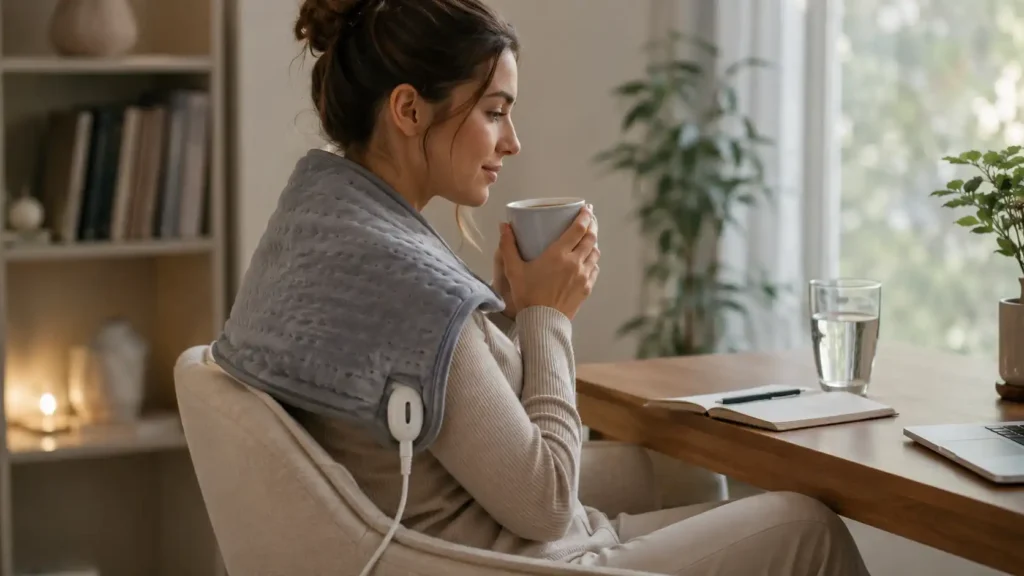 meilleur coussin chauffant électrique pour le bureau et la détente des épaules