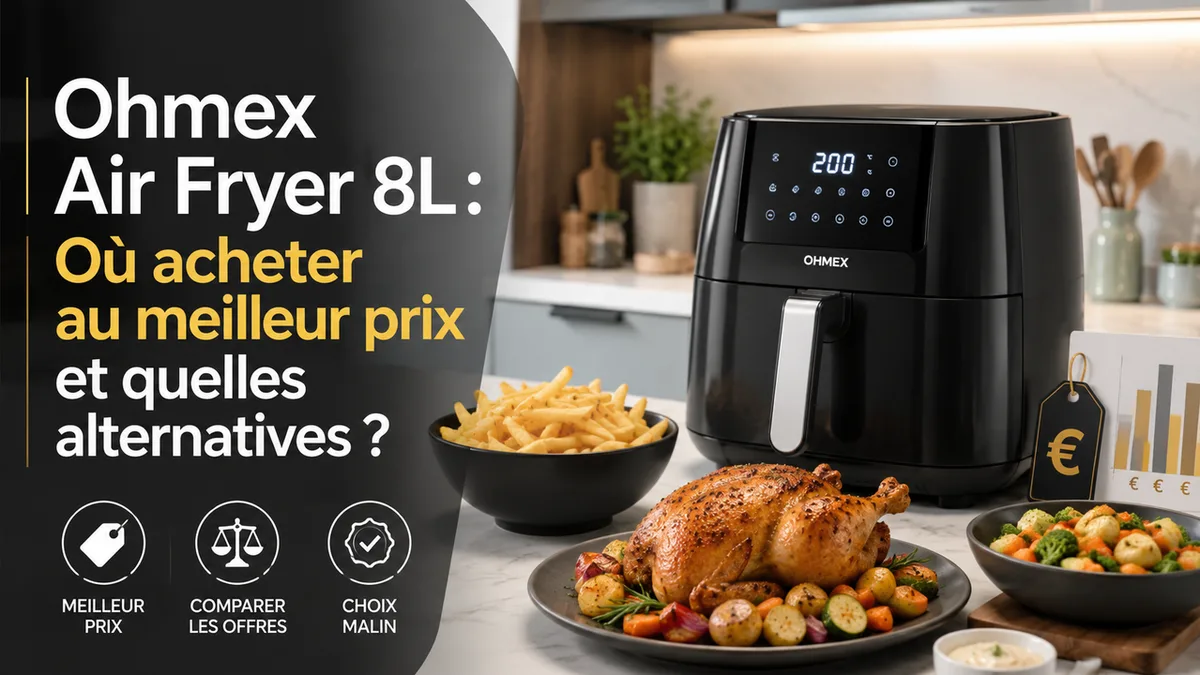 Ohmex Air Fryer 8L : Où Acheter au Meilleur Prix et Quelles Alternatives en 2026 ?