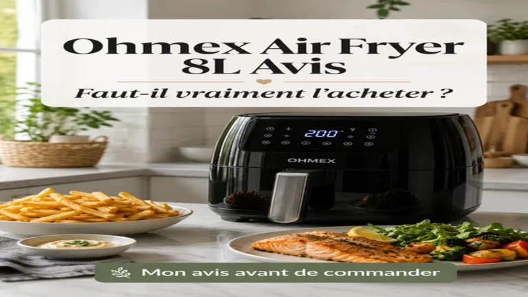 Ohmex Air Fryer 8L questions avant achat