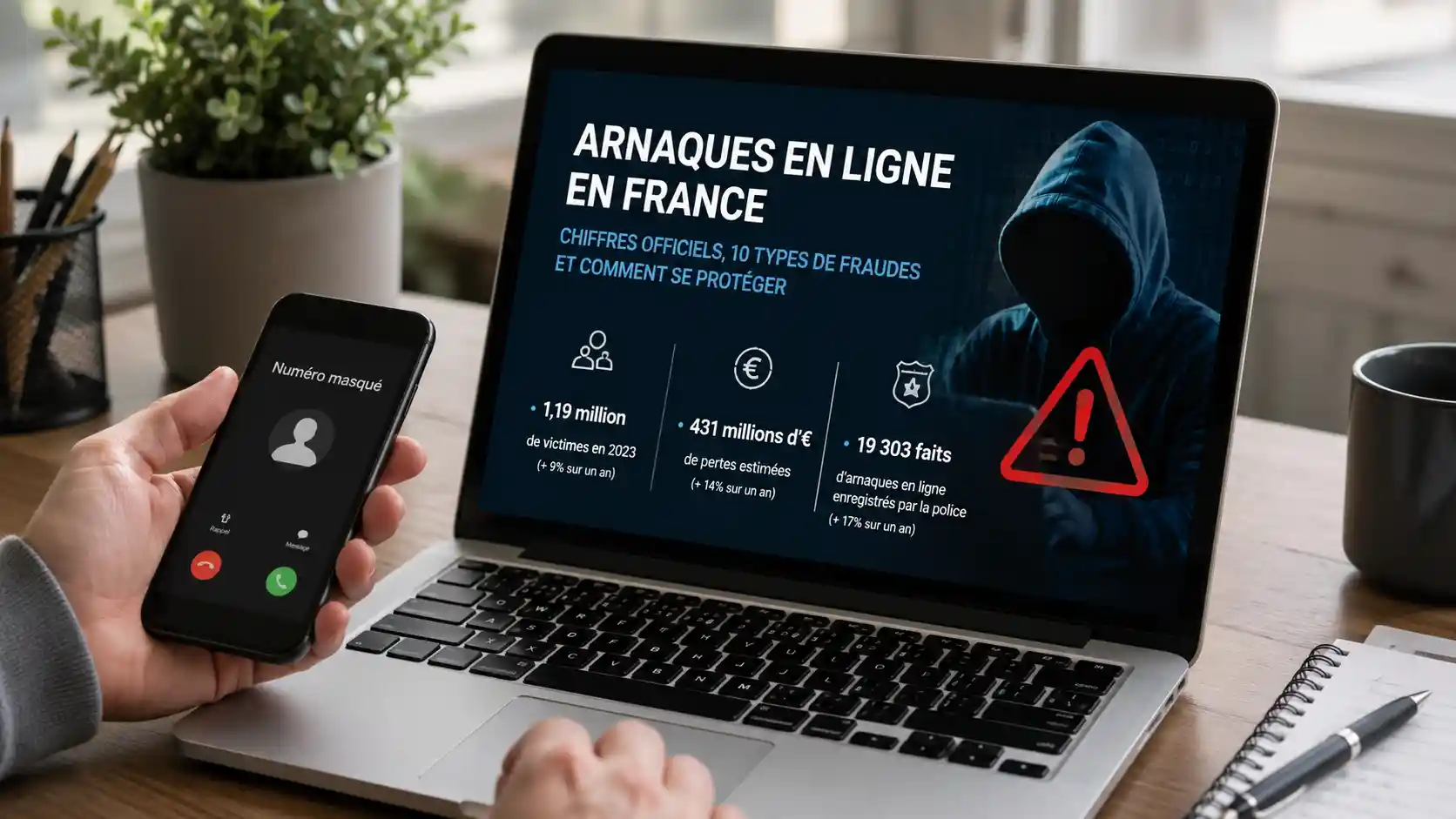 Arnaques en Ligne en France : Chiffres Officiels, 10 Types de Fraudes et Comment Se Protéger