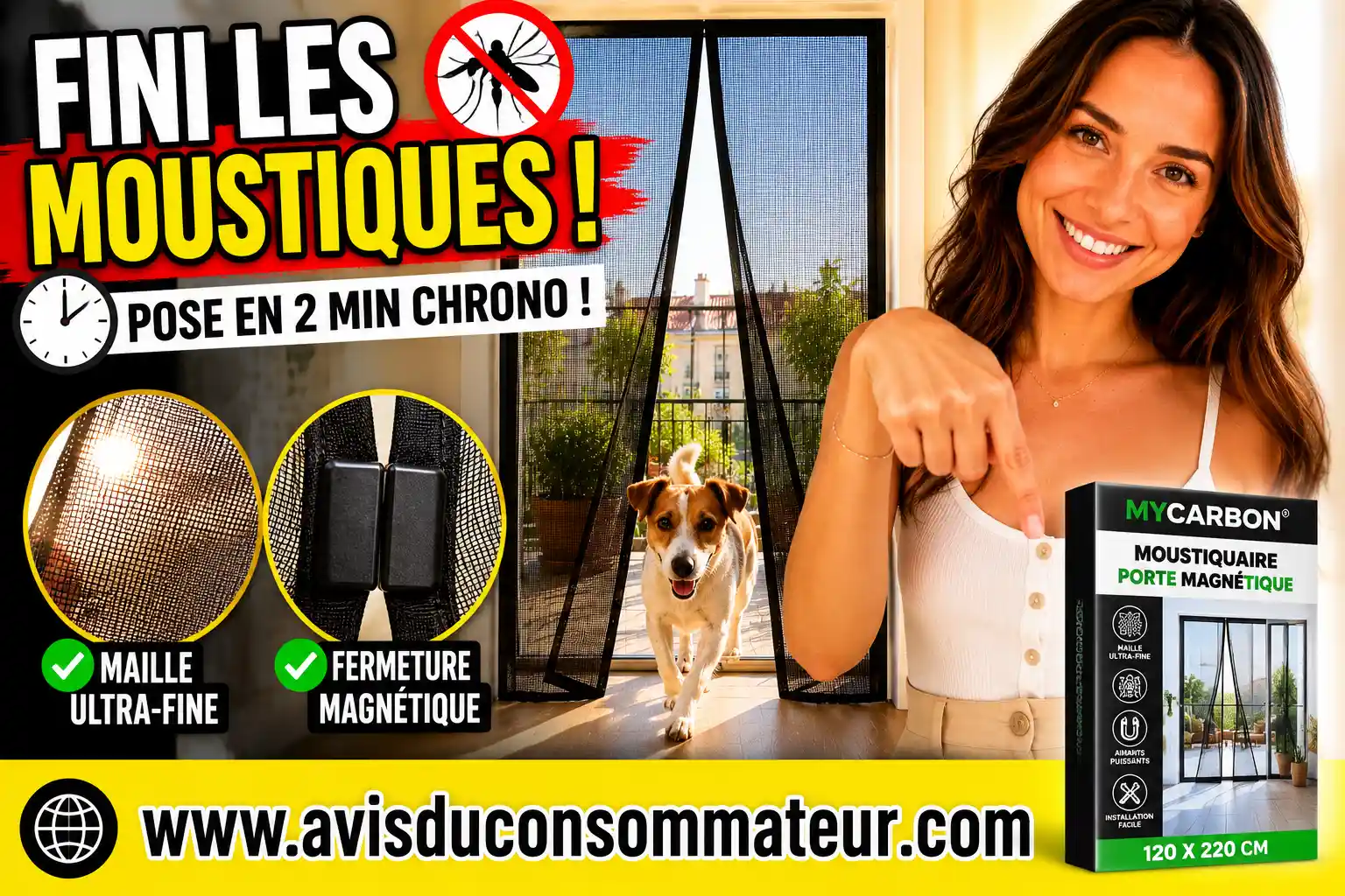 MYCARBON Moustiquaire Porte Magnétique : Avis Complet Après Analyse de Plus de 47 000 Retours Clients