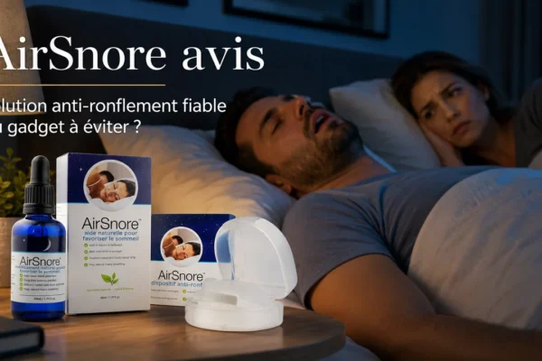 AirSnore avis solution anti-ronflement embout buccal et gouttes