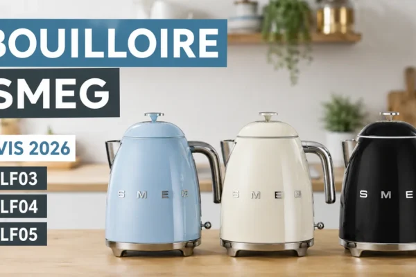 Bouilloire Smeg : avis 2026 sur les modèles KLF03, KLF04 et KLF05