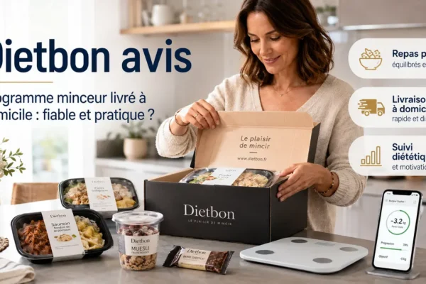 Dietbon avis programme minceur livré à domicile avec repas équilibrés et bilan personnalisé