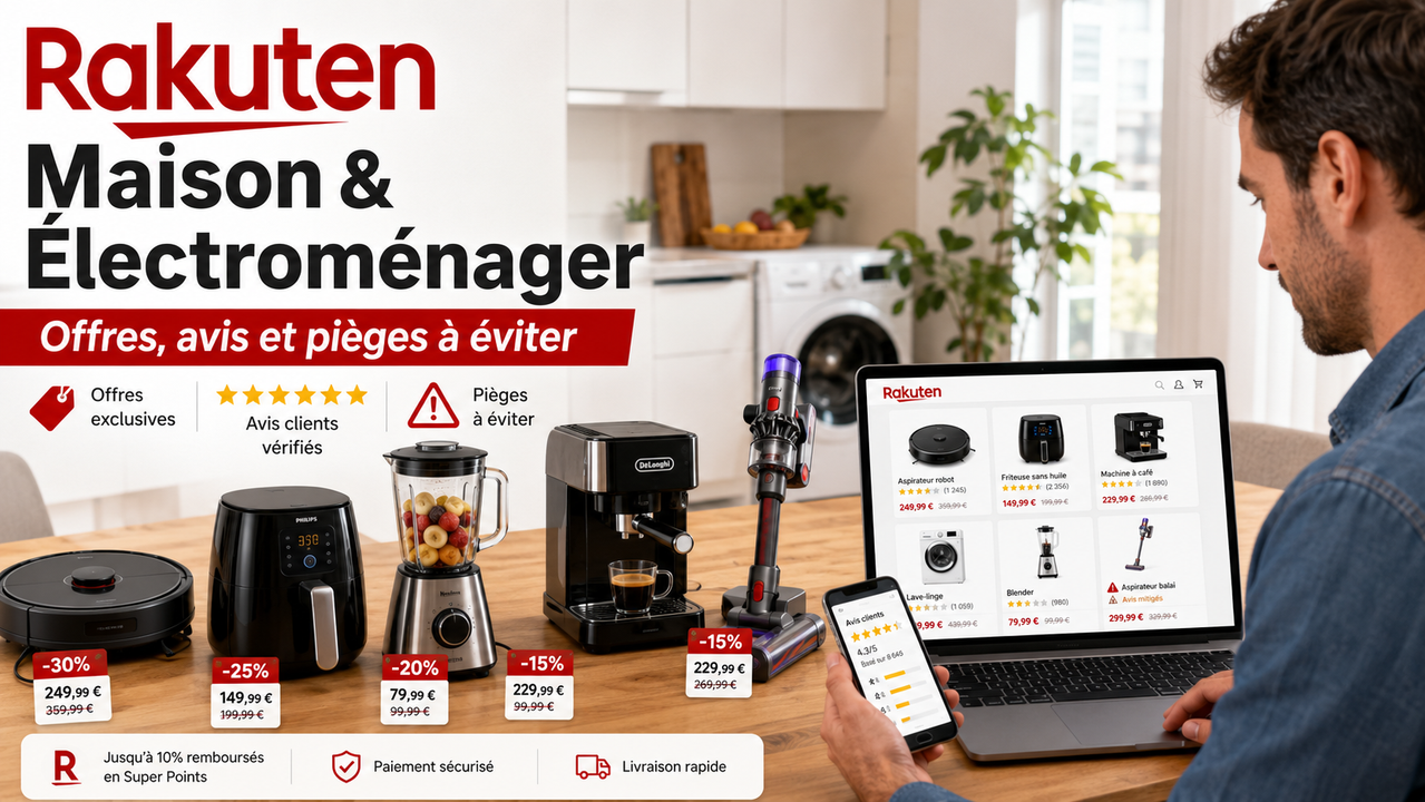 Rakuten Maison & Électroménager : offres, avis et pièges à éviter