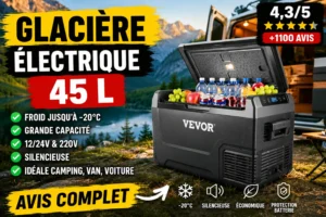 VEVOR Glacière électrique 45 L : avis complet pour camping, van et longs trajets