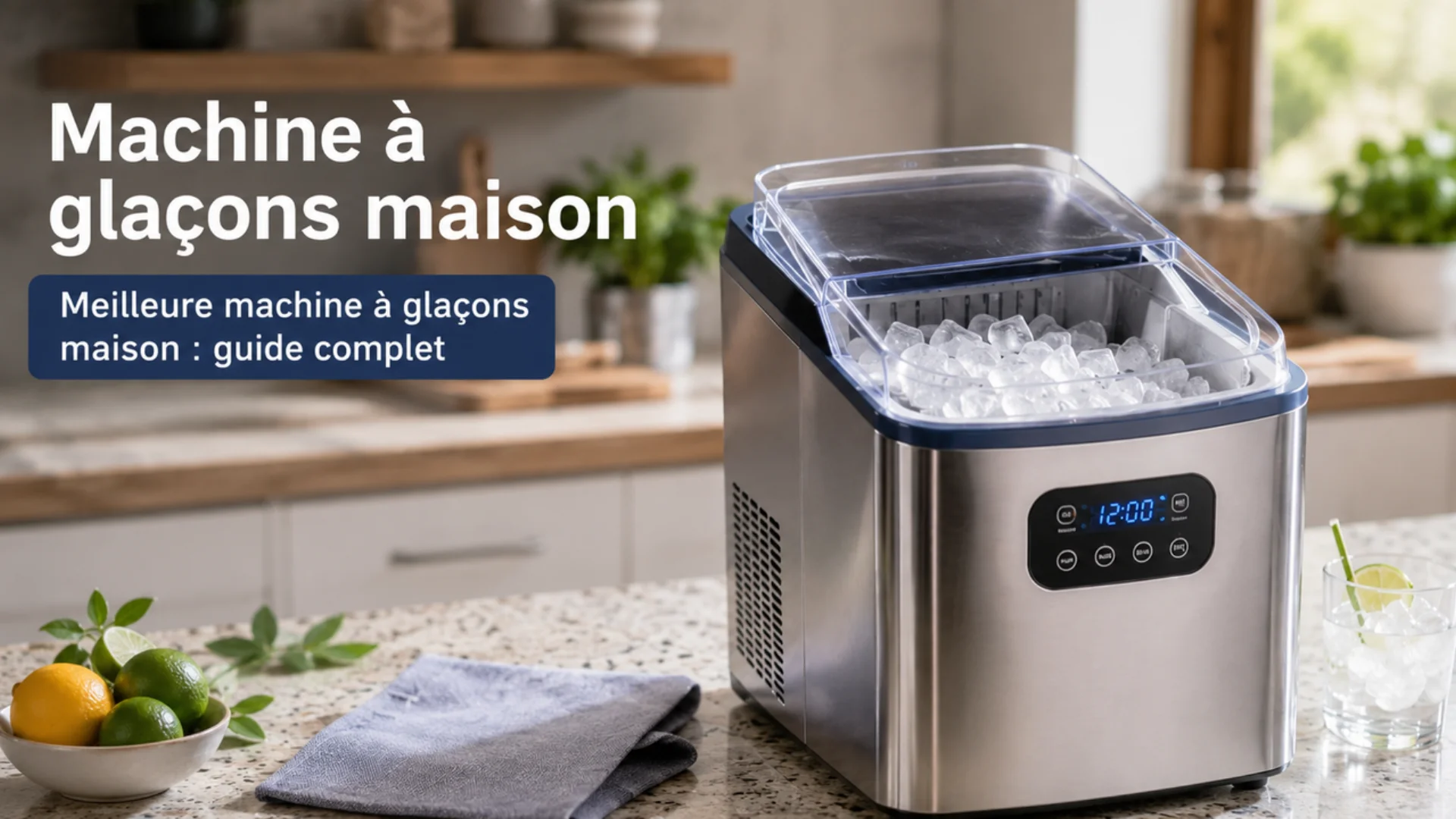 Meilleure machine à glaçons maison compacte pour cuisine, apéritif et été
