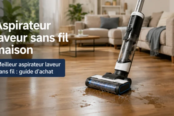 Aspirateur laveur sans fil maison pour sols durs, famille et animaux