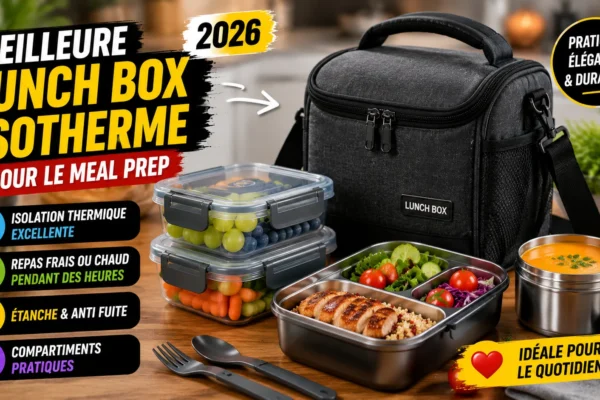 lunch box isotherme meal prep pour repas chauds et froids